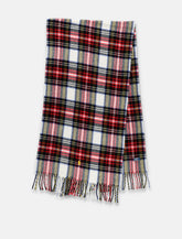 Polo Ralph Lauren recycled wool tartan scarf with logo - | Spazio Pritelli