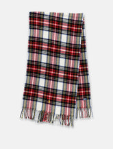 Polo Ralph Lauren recycled wool tartan scarf with logo - | Spazio Pritelli
