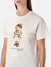 T-shirt Polo Bear in cotone bianco panna di Polo Ralph Lauren - | Spazio Pritelli