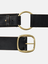 Cintura in pelle Anita con anello dorato Chloé - | Spazio Pritelli
