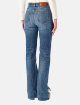 Jeans dritti in denim indaco di cotone biologico di Chloé - | Spazio Pritelli