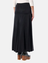 Gonna lunga in satin di seta nera di Chloé - | Spazio Pritelli