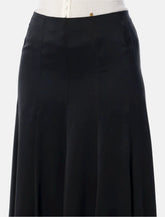 Chloé black silk satin maxi skirt - | Spazio Pritelli
