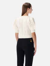 Cardigan in lana e cashmere con maniche a sbuffo di Chloé -  | Spazio Pritelli