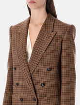 Chloé double-breasted houndstooth wool blazer - | Spazio Pritelli