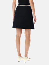 Gonna corta in tweed di lana con fiocco Valentino Garavani - | Spazio Pritelli