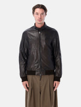 Sword leather jacket - | Spazio Pritelli