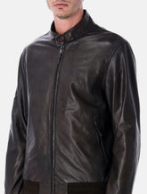 Sword leather jacket - | Spazio Pritelli