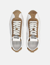 Sneakers da donna Plume in nappa e suede Miu Miu -  | Spazio Pritelli