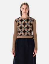 Prada Maglia in Cashmere con Motivo Argyle - | Spazio Pritelli