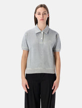 Prada vintage-effect cotton fleece polo - | Spazio Pritelli
