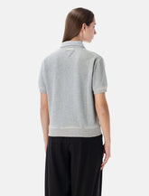 Prada vintage-effect cotton fleece polo - | Spazio Pritelli