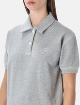 Prada vintage-effect cotton fleece polo - | Spazio Pritelli