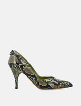 Miu Miu python-print Ayers leather pumps - | Spazio Pritelli