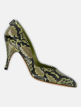 Miu Miu python-print Ayers leather pumps - | Spazio Pritelli