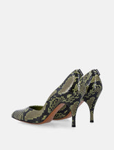 Miu Miu python-print Ayers leather pumps - | Spazio Pritelli