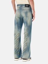 Jeans Skate 90s Off-White™ diag raw patch in - | Spazio Pritelli