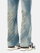 Jeans Skate 90s Off-White™ diag raw patch in - | Spazio Pritelli