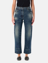 Prada straight-leg vintage wash blue jeans - | Spazio Pritelli