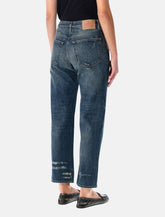 Prada straight-leg vintage wash blue jeans - | Spazio Pritelli