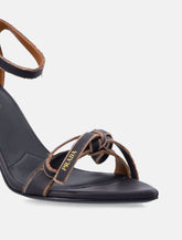 Prada Leather Bow Sandals With Pointed Toe -  | Spazio Pritelli