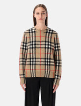 Burberry London Check wool-cashmere sweater - | Spazio Pritelli