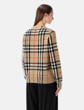 Burberry London Check wool-cashmere sweater - | Spazio Pritelli