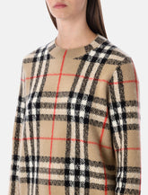 Burberry London Check wool-cashmere sweater - | Spazio Pritelli