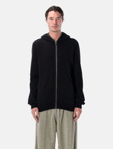 Rick Owens DRKSHDW Gimp hoodie in slub fleece - | Spazio Pritelli