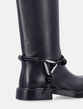 Bottega Veneta James knee-high calfskin boots - | Spazio Pritelli