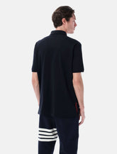 Thom Browne mercerized piqué polo - | Spazio Pritelli