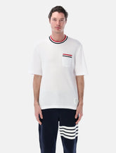 T-shirt con dettagli a righe di Thom Browne - | Spazio Pritelli