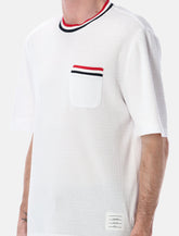 Thom Browne striped detail t-shirt - | Spazio Pritelli