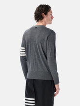 Cardigan in lana 4-Bar di Thom Browne - | Spazio Pritelli