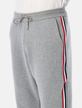 Thom Browne grosgrain-trimmed sweatpants - | Spazio Pritelli