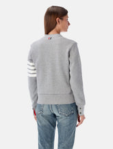 Thom Browne V-neck jersey cardigan - | Spazio Pritelli