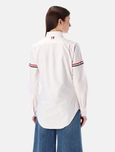 Thom Browne cotton Oxford shirt with striped armband - | Spazio Pritelli