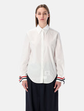 Thom Browne easy-fit point collar shirt - | Spazio Pritelli
