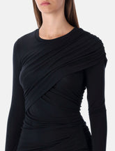 Marant Étoile Denise short draped jersey dress - | Spazio Pritelli