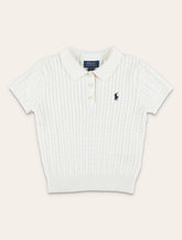 Maglione Polo in cotone a mini trecce Polo Ralph Lauren da bambina - | Spazio Pritelli