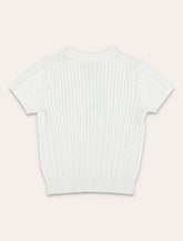 Maglione Polo in cotone a mini trecce Polo Ralph Lauren da bambina - | Spazio Pritelli