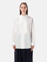Camicia Smocking oversize in popeline bianco di Ralph Lauren - | Spazio Pritelli