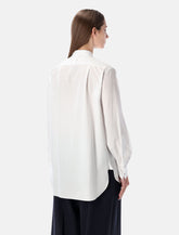 Camicia Smocking oversize in popeline bianco di Ralph Lauren - | Spazio Pritelli