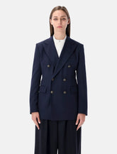 Ralph Lauren navy double-breasted blazer - | Spazio Pritelli