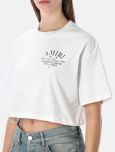 Amiri Arts District cropped cotton tee - | Spazio Pritelli
