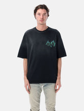 Amiri Crystal Flames oversized tee - | Spazio Pritelli