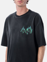 Amiri Crystal Flames oversized tee - | Spazio Pritelli