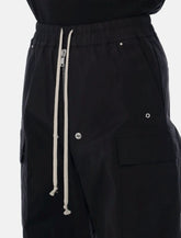 Rick Owens Cargobelas black oplin pants - | Spazio Pritelli
