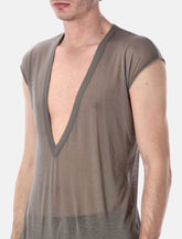 Rick Owens Dylan T with deep V neck - | Spazio Pritelli