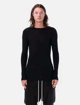 Rick Owens ribbed wool crewneck top - | Spazio Pritelli